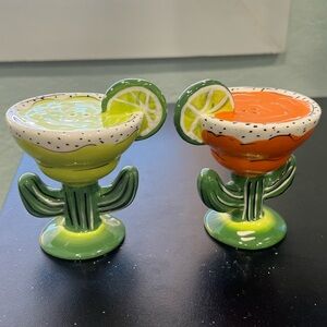 Clay Art Cactus Margarita Salt & Pepper Shakers